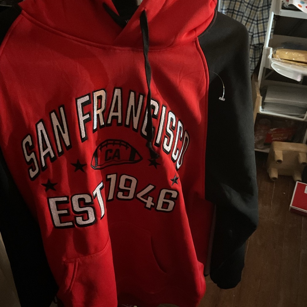 San Francisco Red and Black Hoodie